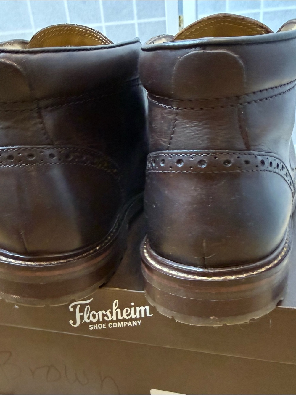 Florsheim Men's Brown Leather Chukka Boots Size 10.5 - Picture 3 of 9